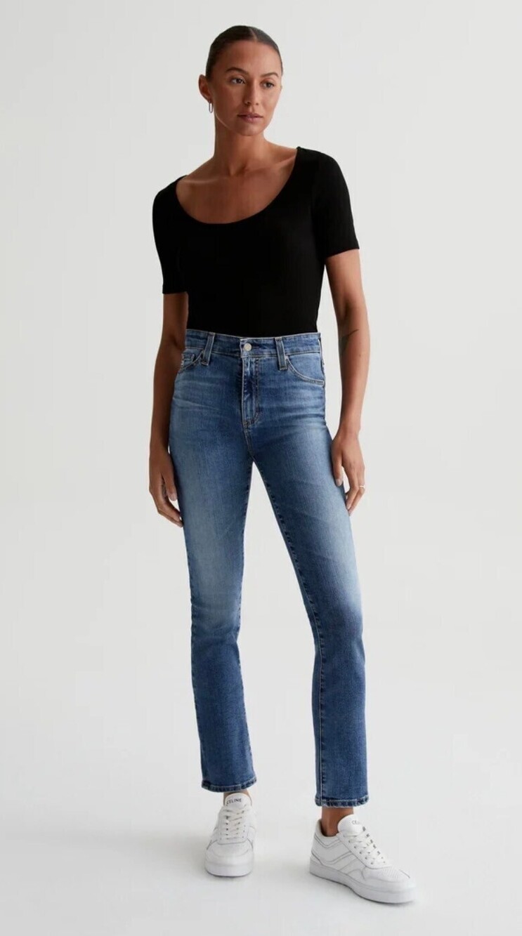 AG Adriano Goldschmied Mari High Rise Slim Straight Jeans 24 NWT